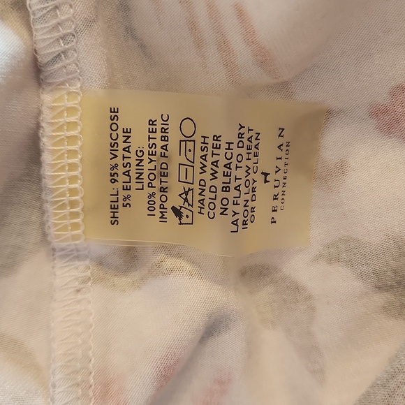 PERUVIAN COLLECTION Floral Bird Midi Dress, size S - Picture 8 of 14